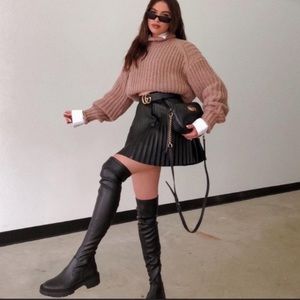 🔥 ZARA Over-the-Knee Chunky Lug Sole Boots – Size 7 (Sold Out!) 🔥